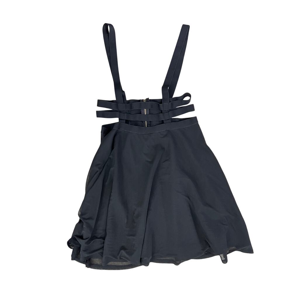 Hot Topic Suspender Skirt Black Size XL Punk Goth Grunge